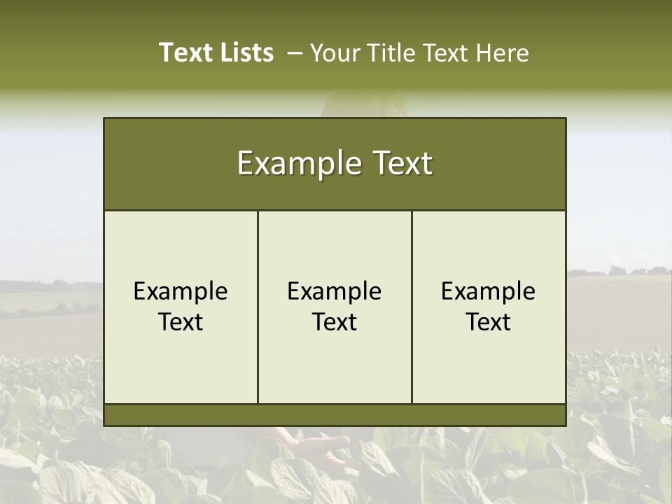 Fresh Male Plant PowerPoint Template