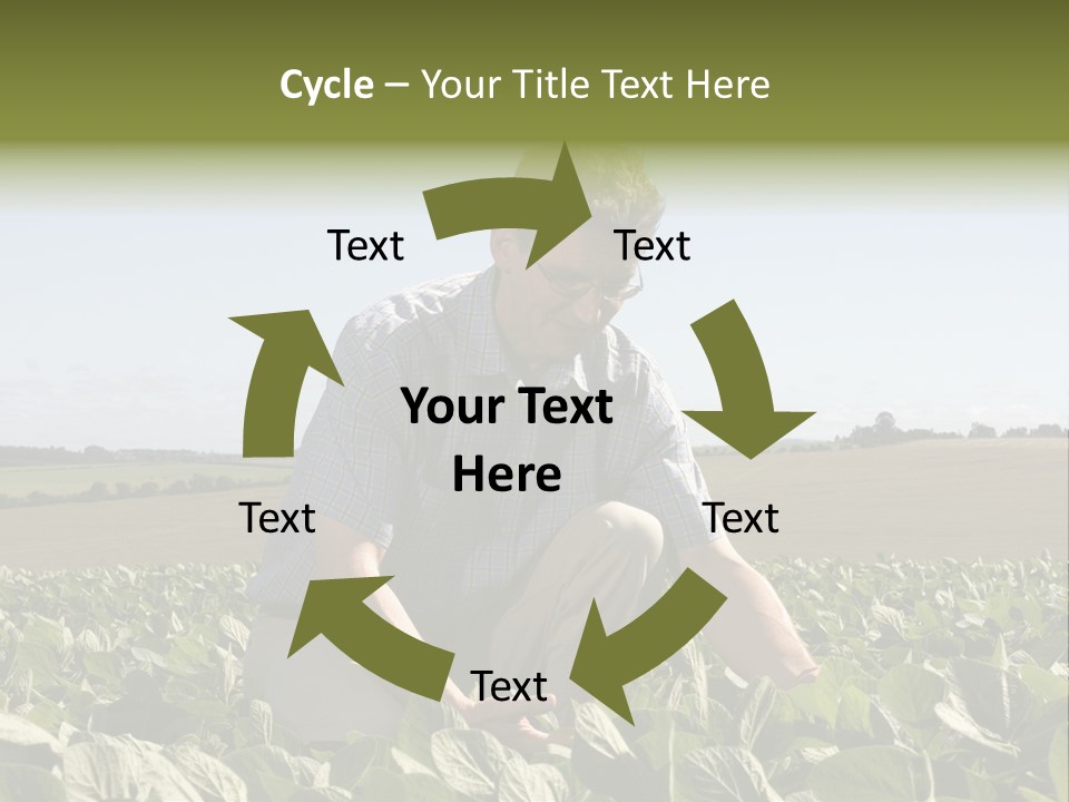 Fresh Male Plant PowerPoint Template