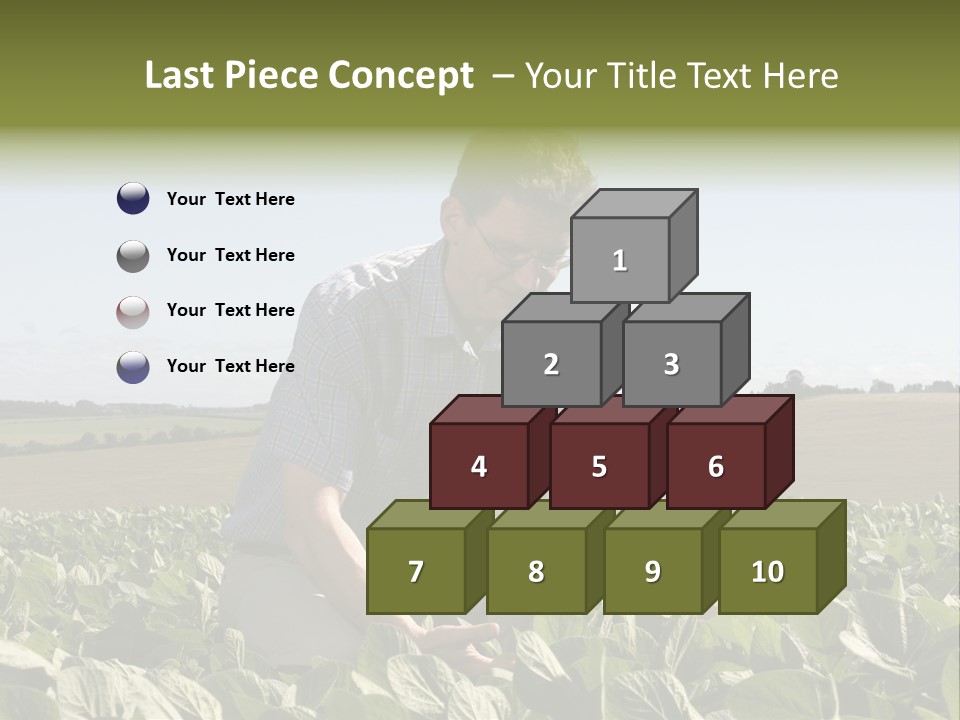 Fresh Male Plant PowerPoint Template