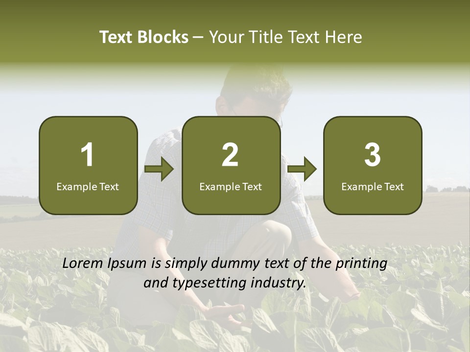 Fresh Male Plant PowerPoint Template