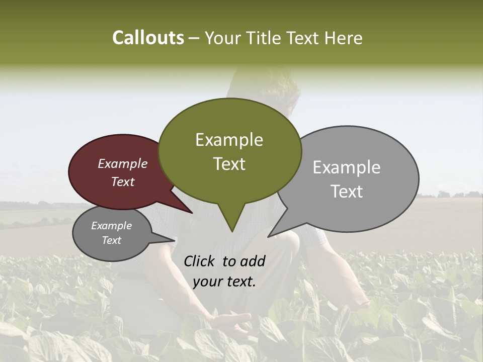 Fresh Male Plant PowerPoint Template