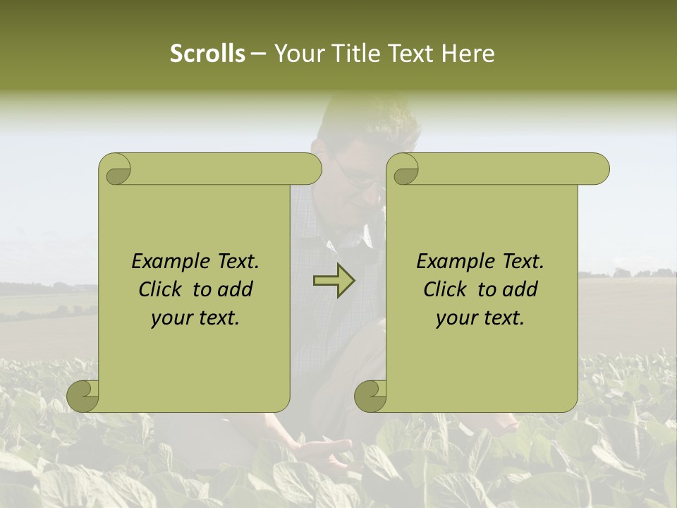 Fresh Male Plant PowerPoint Template