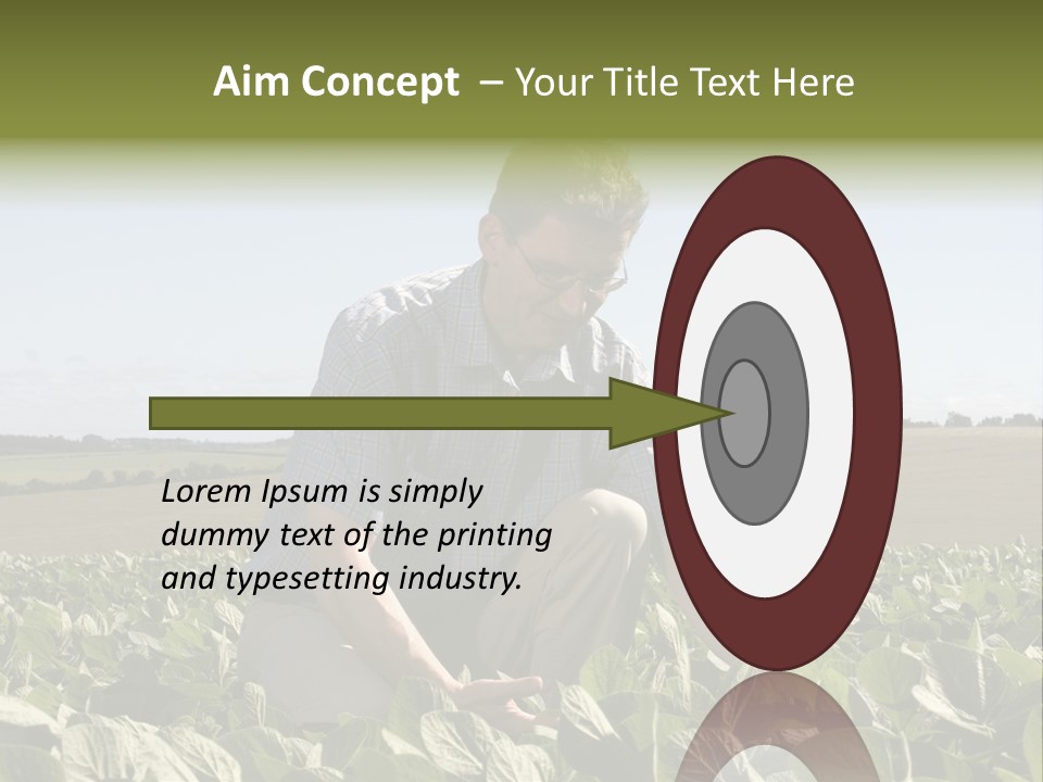 Fresh Male Plant PowerPoint Template