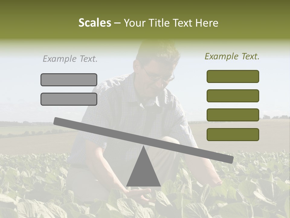 Fresh Male Plant PowerPoint Template