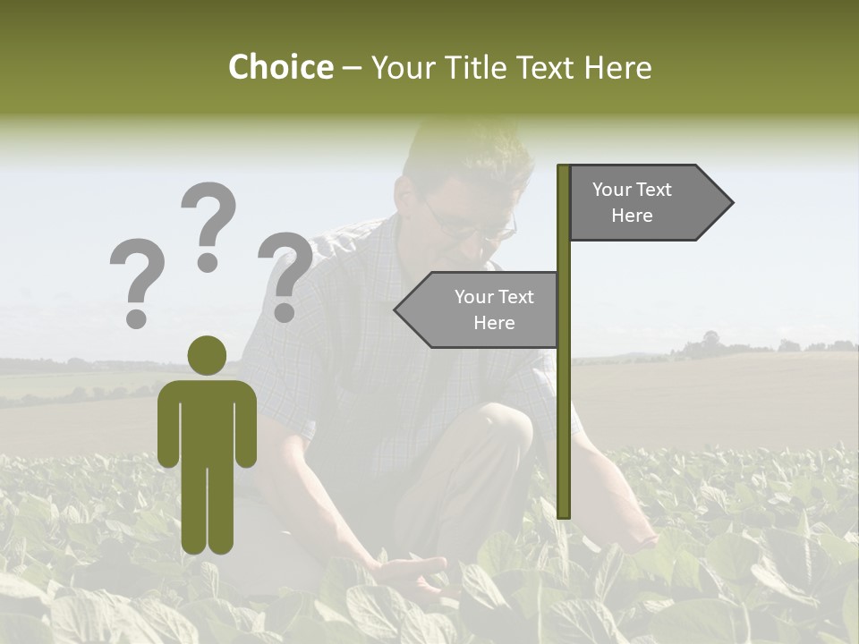 Fresh Male Plant PowerPoint Template