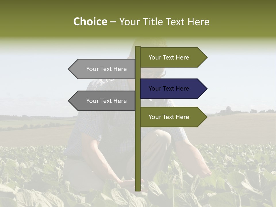 Fresh Male Plant PowerPoint Template
