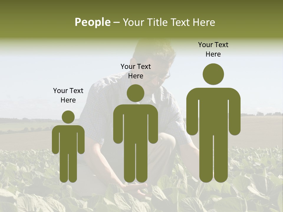 Fresh Male Plant PowerPoint Template