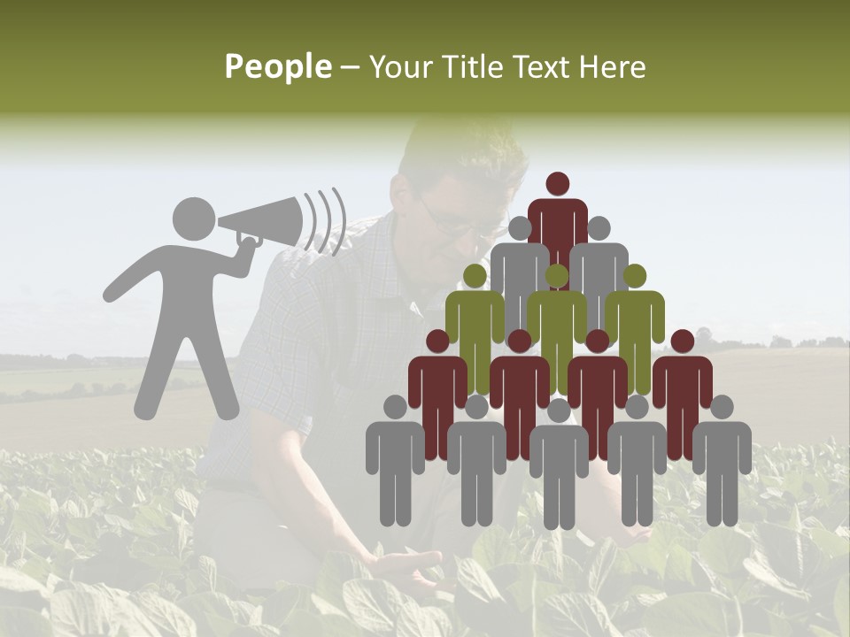 Fresh Male Plant PowerPoint Template