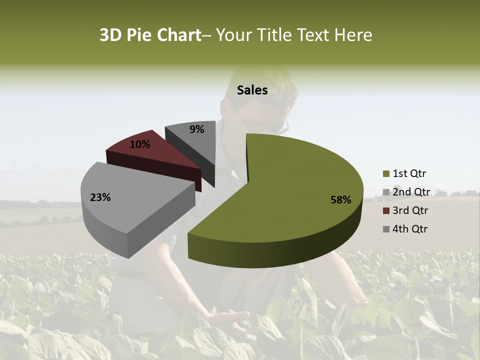 Fresh Male Plant PowerPoint Template