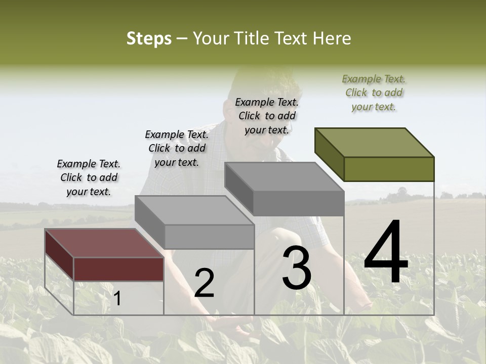 Fresh Male Plant PowerPoint Template