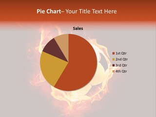 Flame Shape Pentagon PowerPoint Template