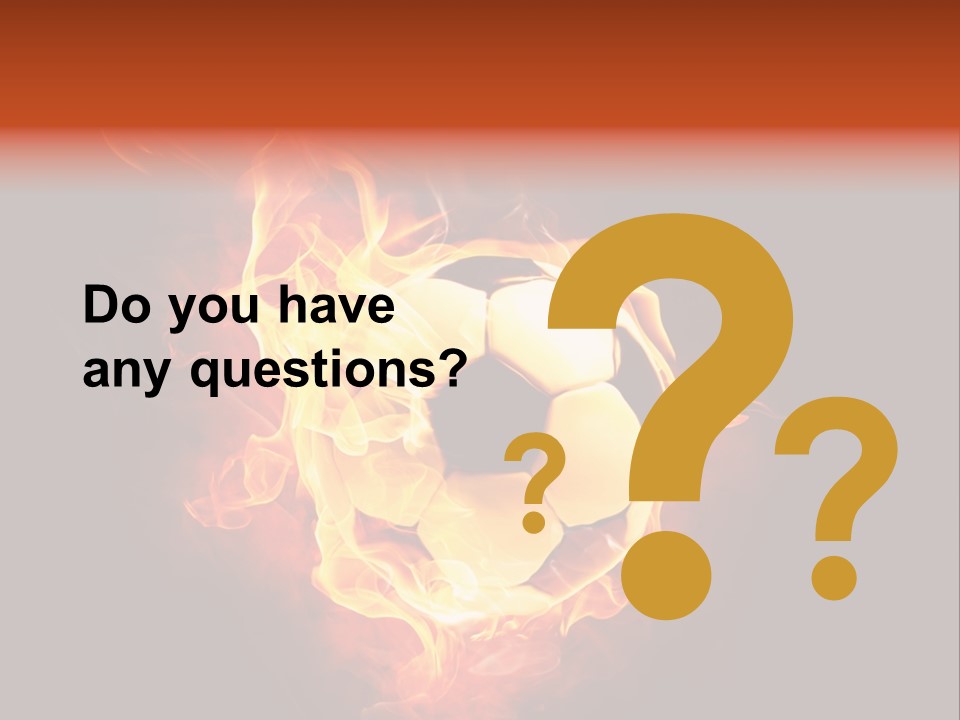 Flame Shape Pentagon PowerPoint Template