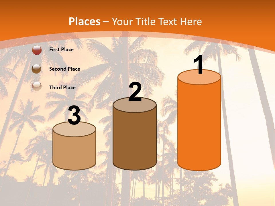 Beach Sunlight Evening PowerPoint Template