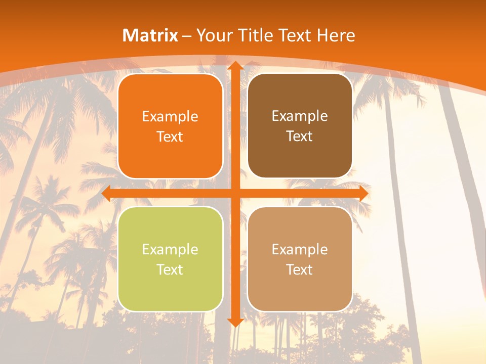 Beach Sunlight Evening PowerPoint Template