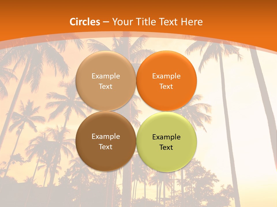 Beach Sunlight Evening PowerPoint Template