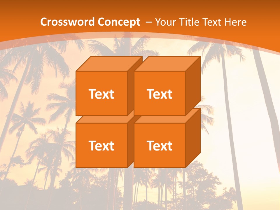Beach Sunlight Evening PowerPoint Template