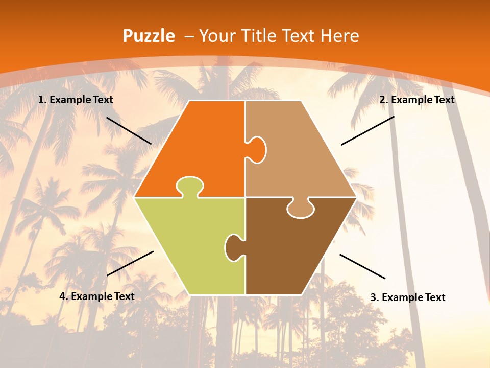 Beach Sunlight Evening PowerPoint Template