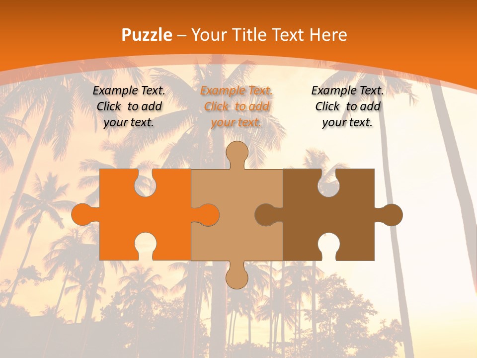 Beach Sunlight Evening PowerPoint Template