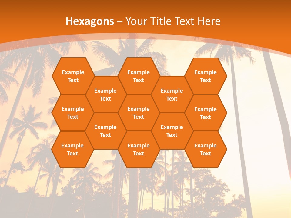 Beach Sunlight Evening PowerPoint Template