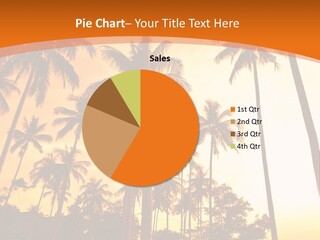 Beach Sunlight Evening PowerPoint Template