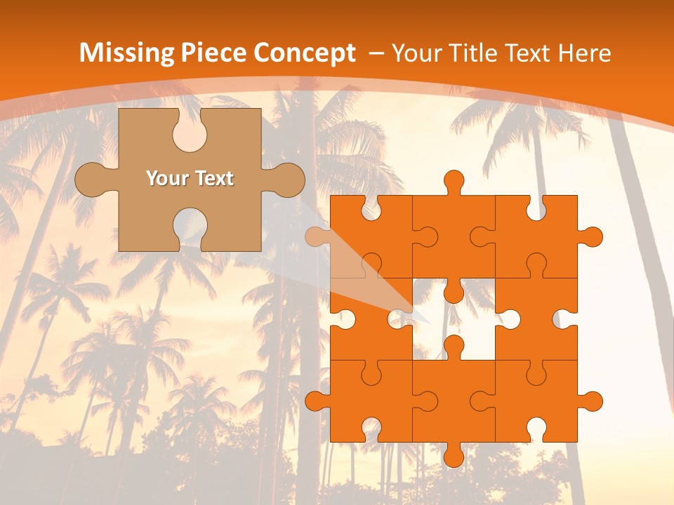 Beach Sunlight Evening PowerPoint Template