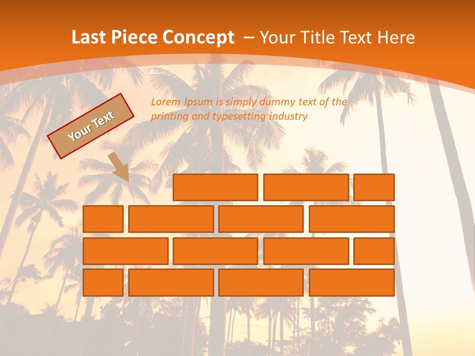 Beach Sunlight Evening PowerPoint Template