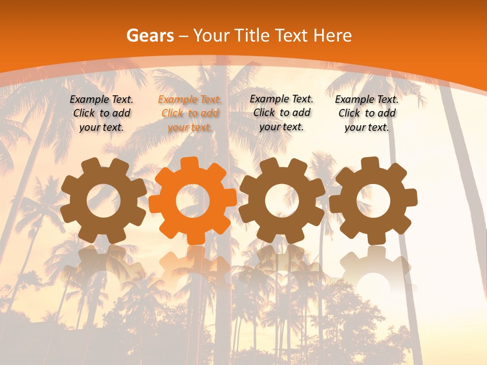 Beach Sunlight Evening PowerPoint Template