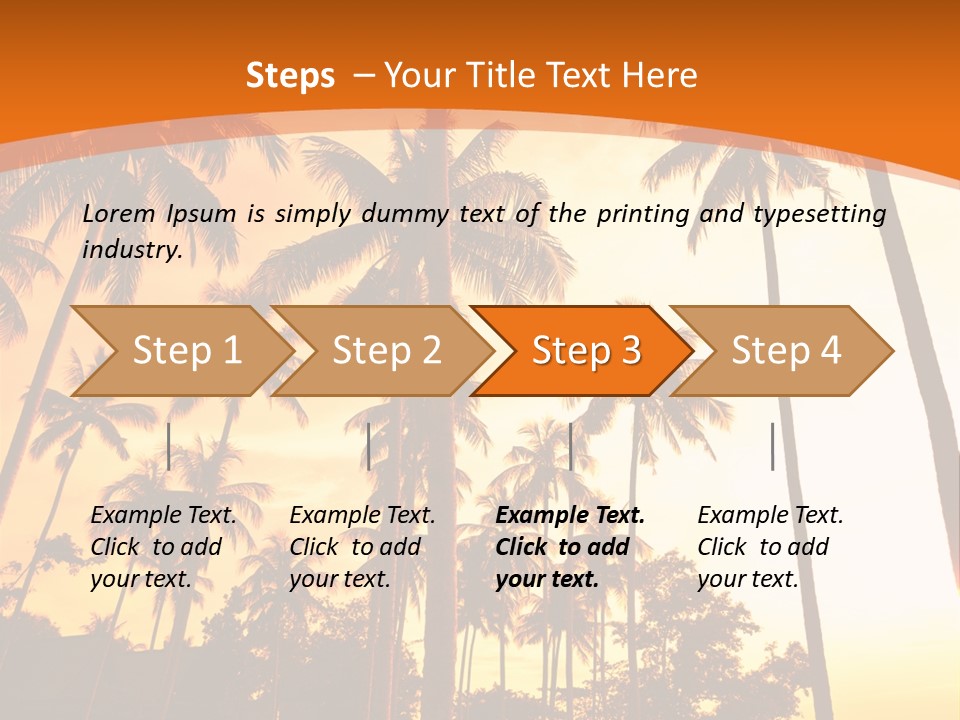Beach Sunlight Evening PowerPoint Template
