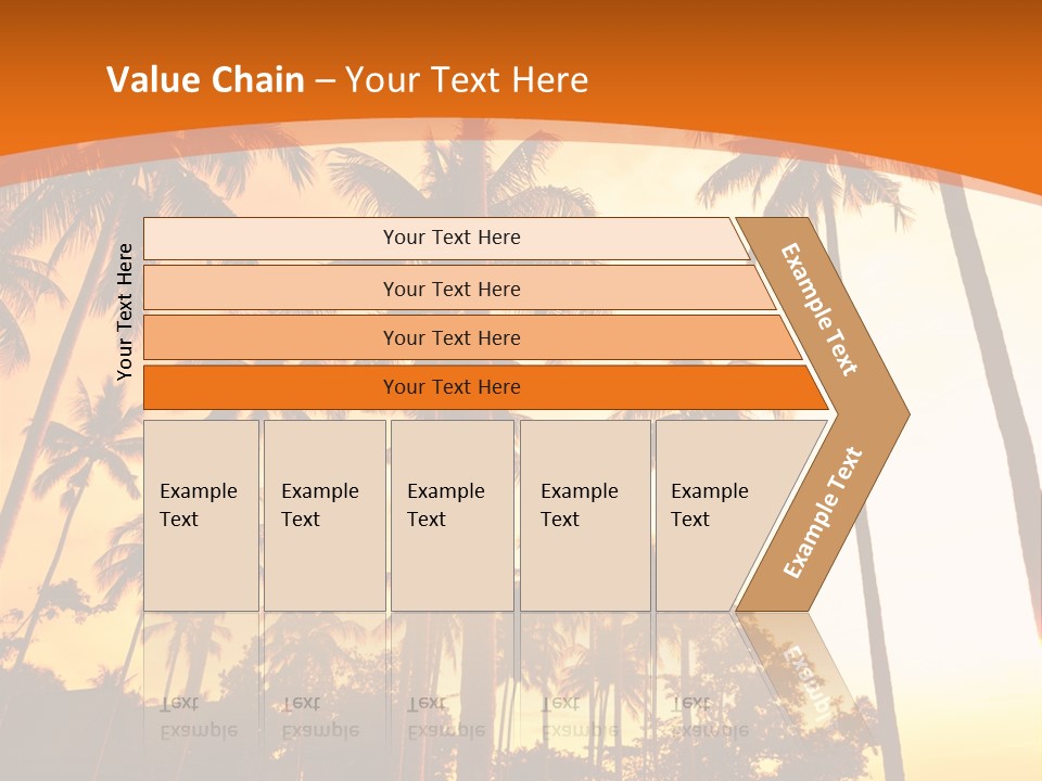 Beach Sunlight Evening PowerPoint Template