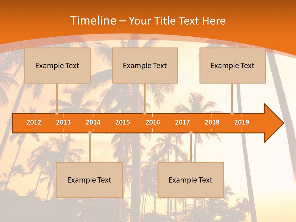 Beach Sunlight Evening PowerPoint Template