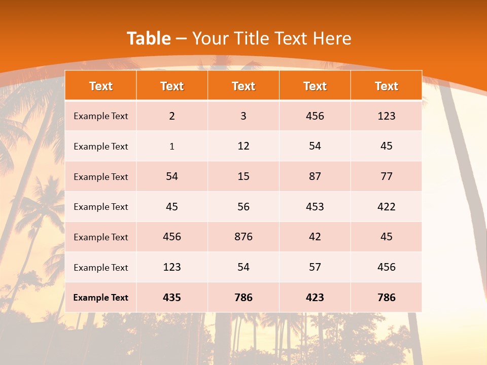 Beach Sunlight Evening PowerPoint Template