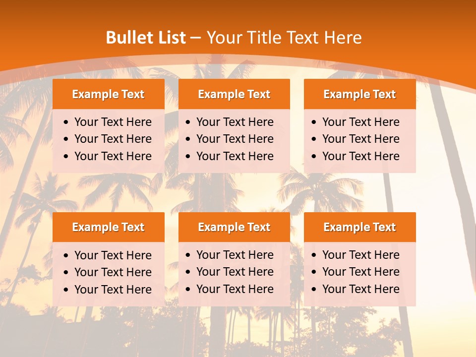 Beach Sunlight Evening PowerPoint Template