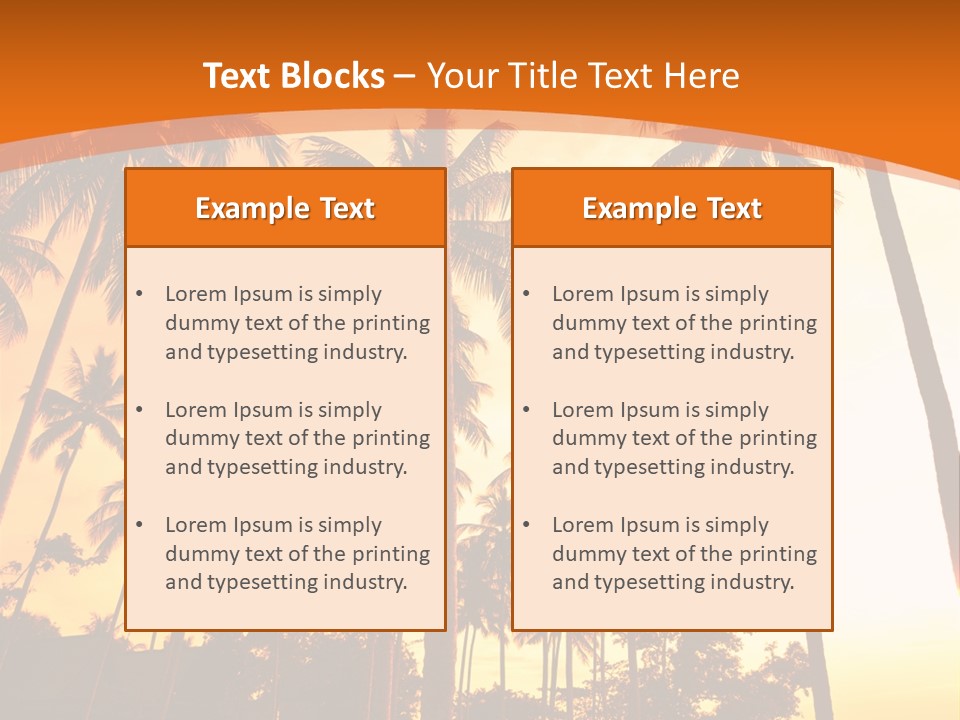 Beach Sunlight Evening PowerPoint Template