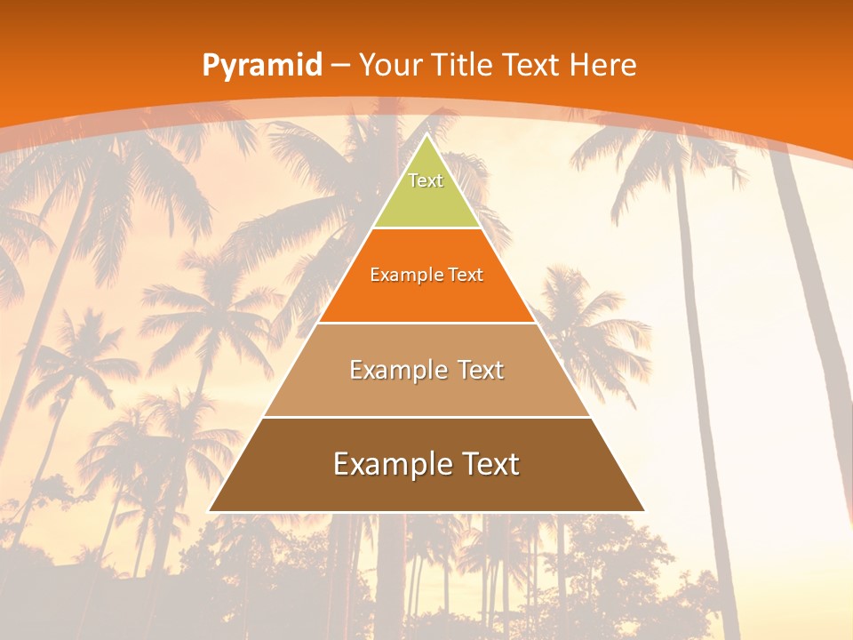 Beach Sunlight Evening PowerPoint Template