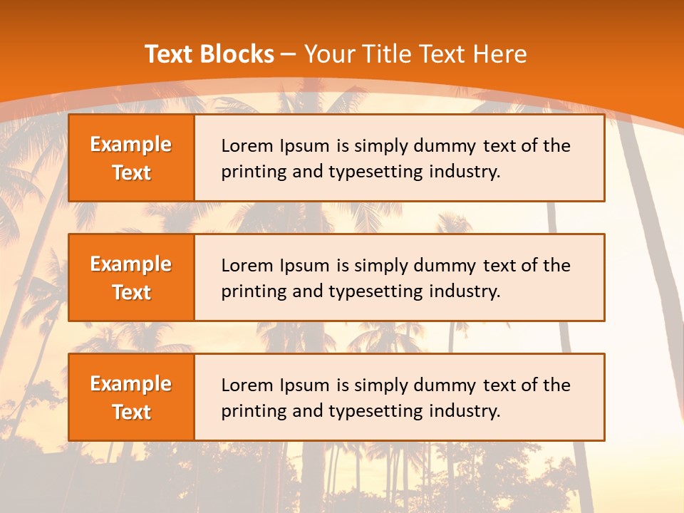 Beach Sunlight Evening PowerPoint Template