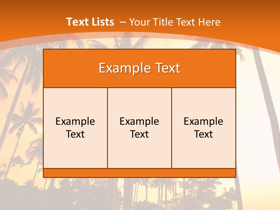 Beach Sunlight Evening PowerPoint Template