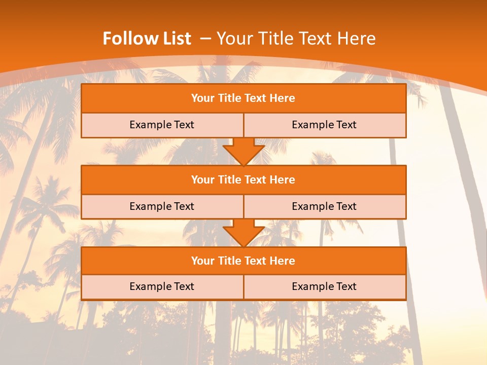 Beach Sunlight Evening PowerPoint Template