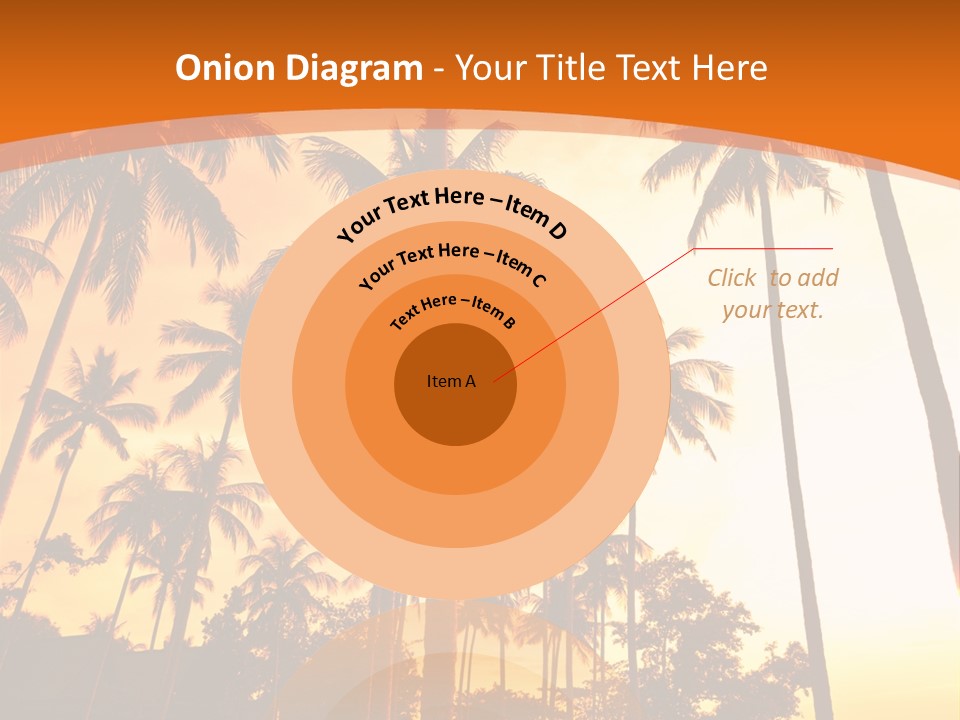 Beach Sunlight Evening PowerPoint Template