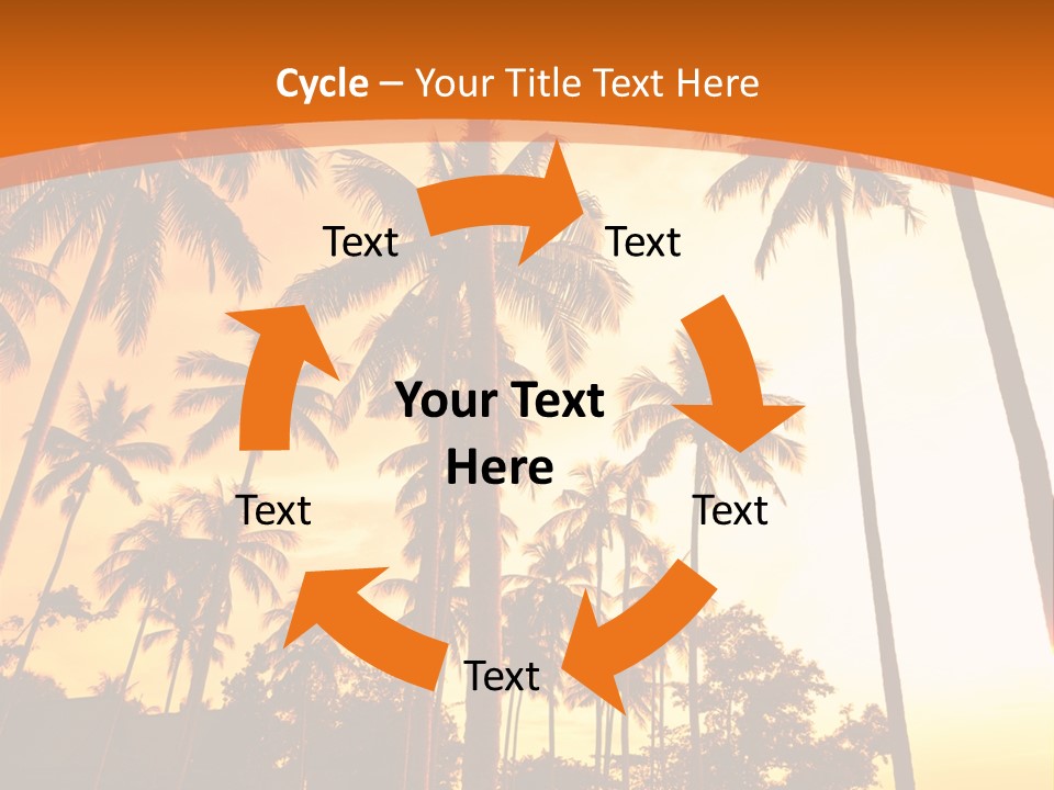 Beach Sunlight Evening PowerPoint Template