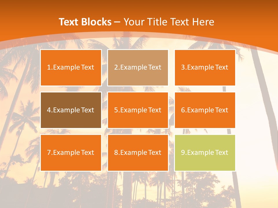 Beach Sunlight Evening PowerPoint Template