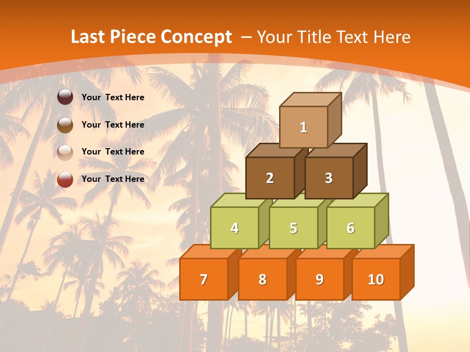 Beach Sunlight Evening PowerPoint Template