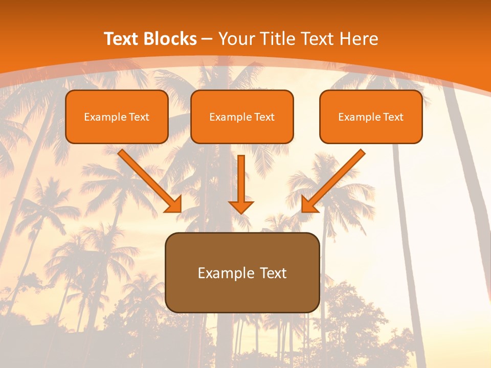 Beach Sunlight Evening PowerPoint Template