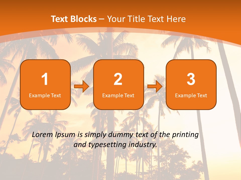 Beach Sunlight Evening PowerPoint Template