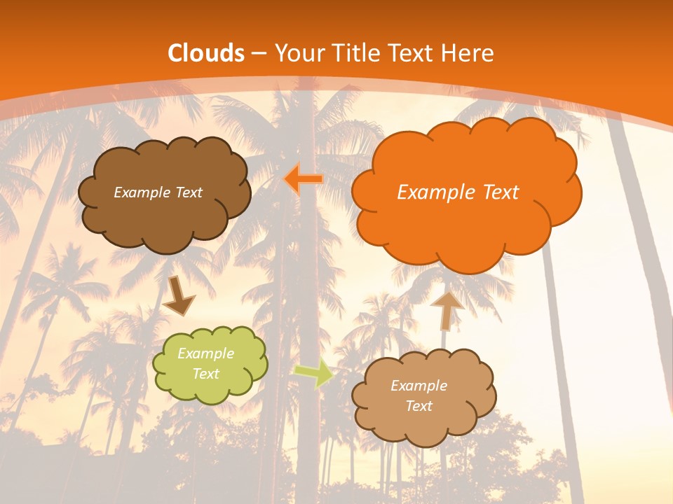 Beach Sunlight Evening PowerPoint Template