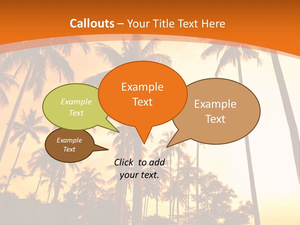 Beach Sunlight Evening PowerPoint Template