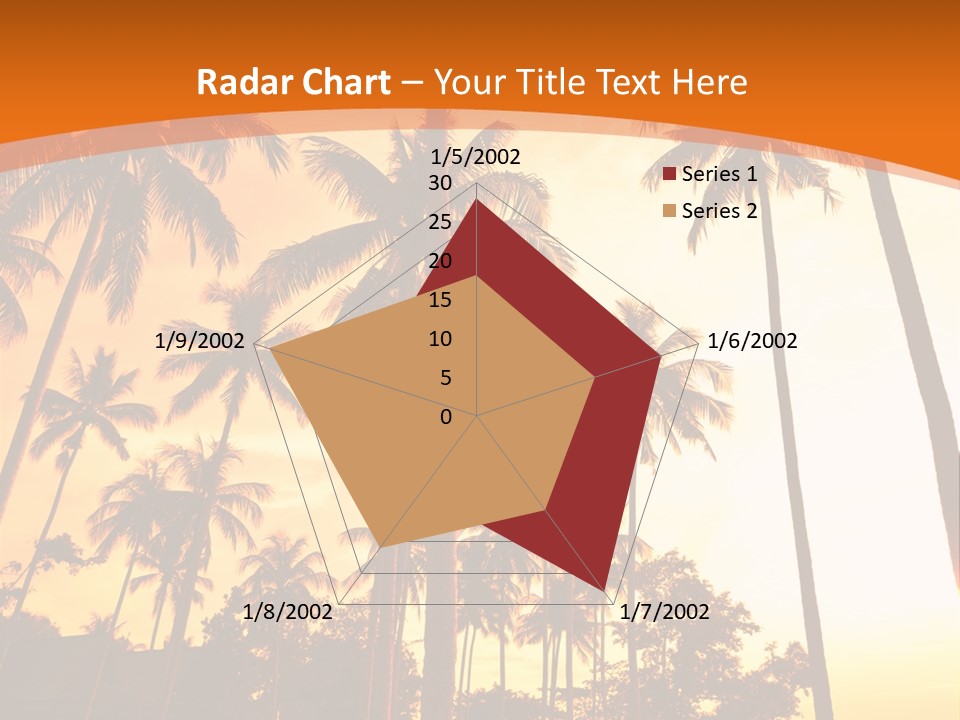 Beach Sunlight Evening PowerPoint Template