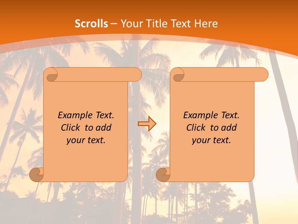 Beach Sunlight Evening PowerPoint Template