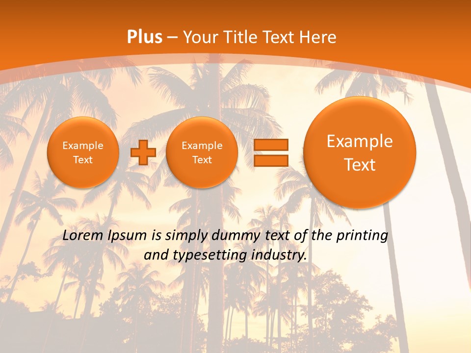 Beach Sunlight Evening PowerPoint Template