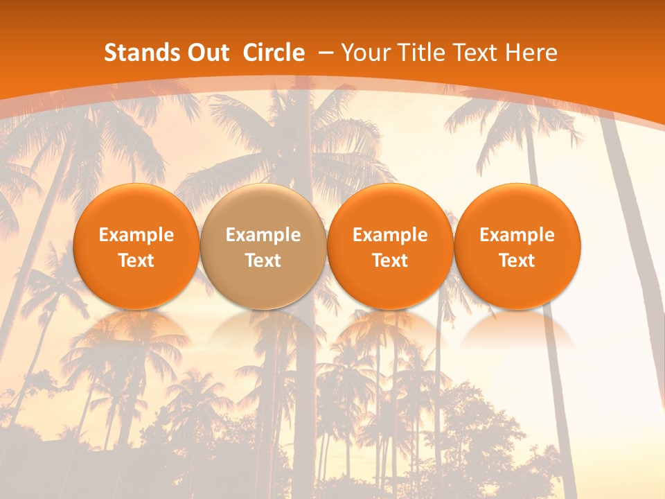 Beach Sunlight Evening PowerPoint Template