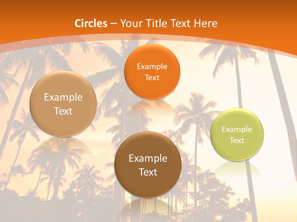 Beach Sunlight Evening PowerPoint Template